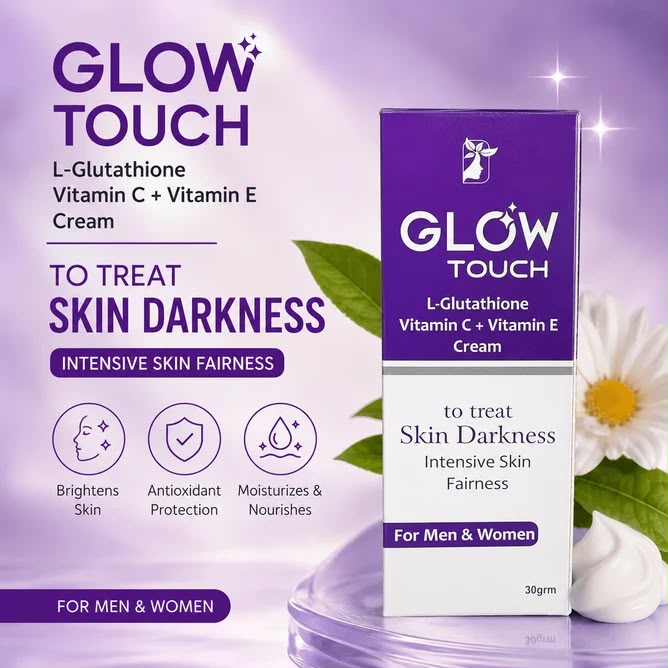 Glow Touch L-Glutathione Cream (Vitamin C + Vitamin E) - 30g